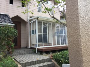 【LIXILココマ】既存ガーデンルームをココマへリフォーム【神戸市西区】（before）